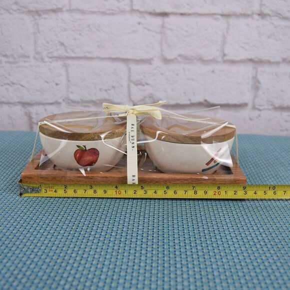 New Rae Dunn 3-PC Bowls & Tray Set Create Inspire - Picture 10 of 12